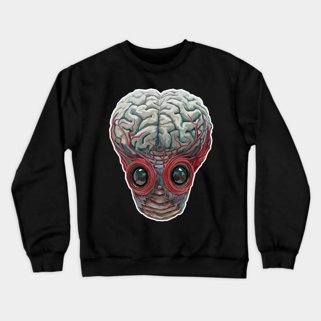 The Metaluna Mutant (Color Tinted Design) Crewneck Sweatshirt by pentoolarts